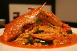 タイ風カニカレー炒め